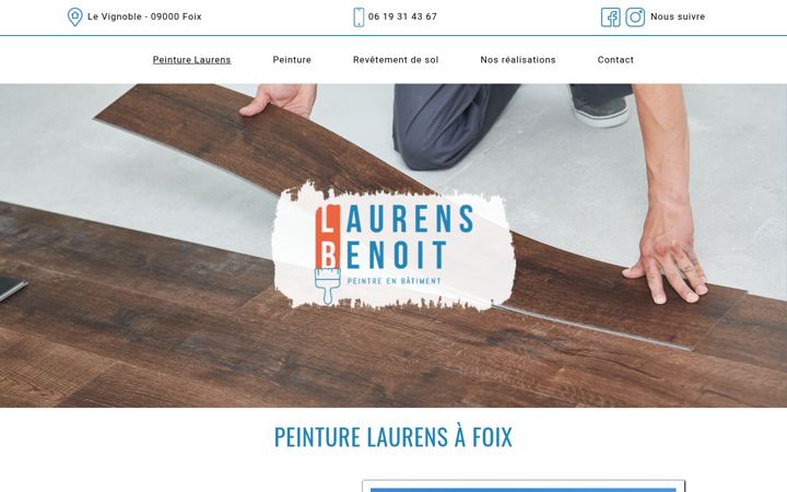 Screenshot of laurensbenoit.fr