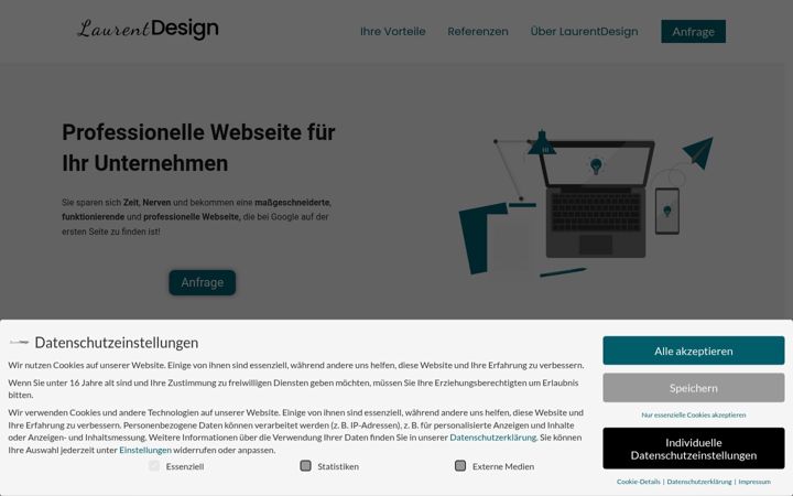 Screenshot of laurent-design.de
