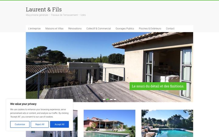 Screenshot of laurent-fils.fr