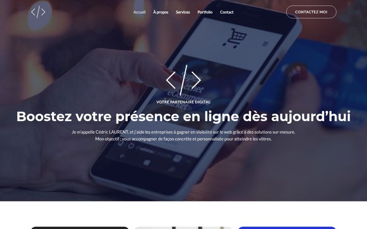 Screenshot of laurent-webcreation.com
