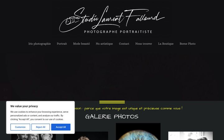 Screenshot of laurentfallourd.com