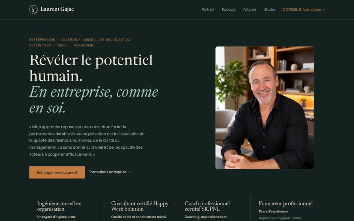 Screenshot of laurentgajac.com