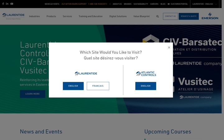 Screenshot of laurentide.com