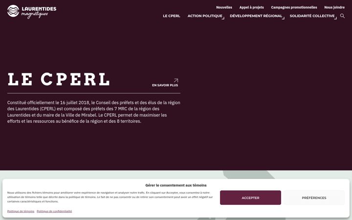 Screenshot of laurentidesmagnetiques.ca