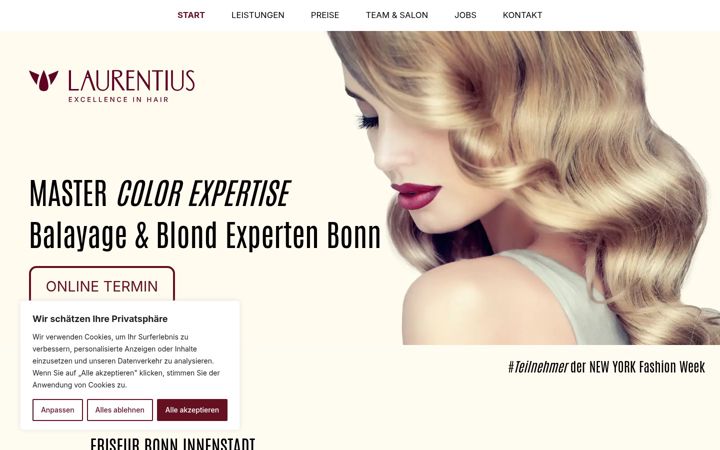 Screenshot of laurentius.com