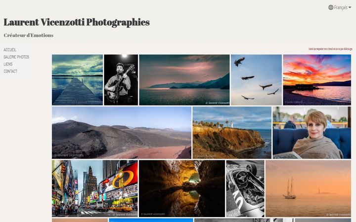 Screenshot of laurentvicenzotti.com