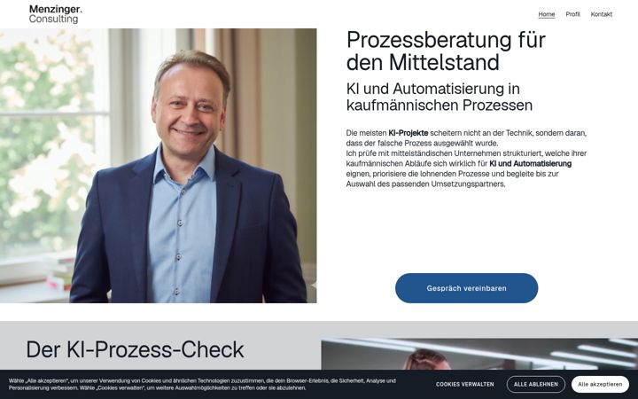 Screenshot of laurenzmenzinger.de