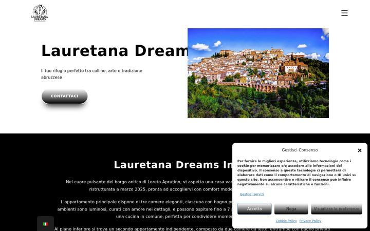 Screenshot of lauretanadreams.it