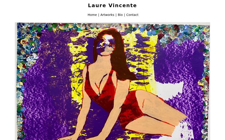 Screenshot of laurevincente.com