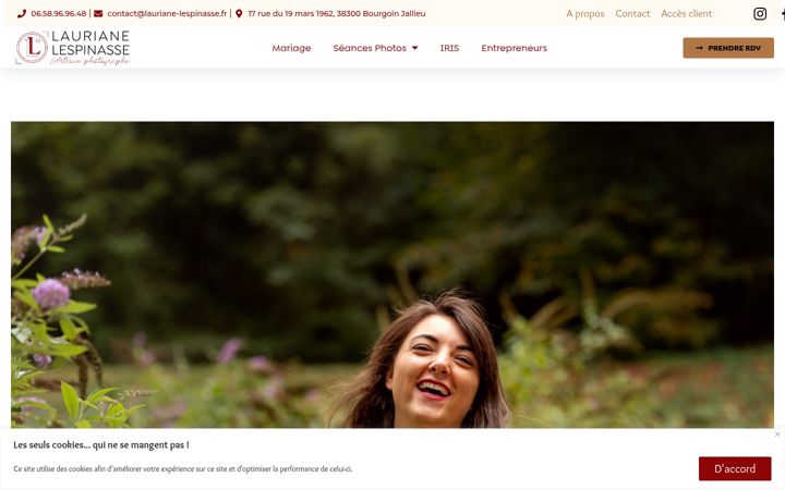 Screenshot of lauriane-lespinasse.fr