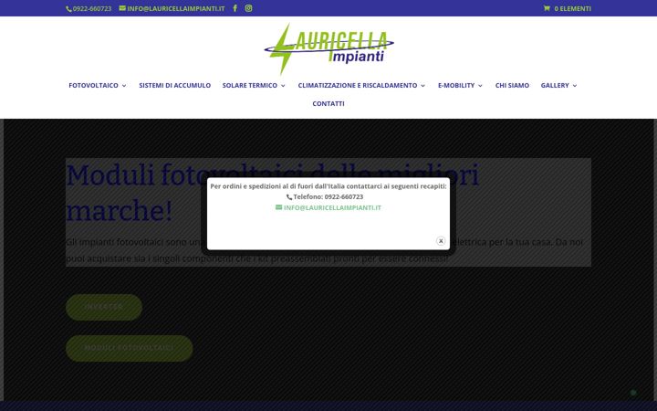 Screenshot of lauricellaimpianti.it