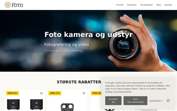 Screenshot of lauridsenfoto.dk