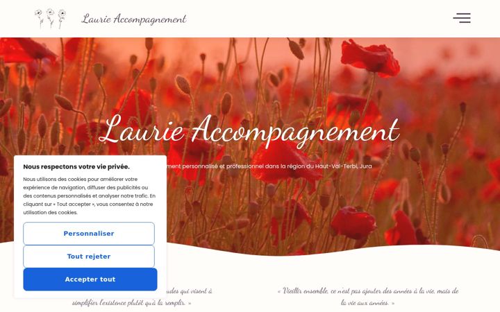 Screenshot of laurie-accompagnement.ch