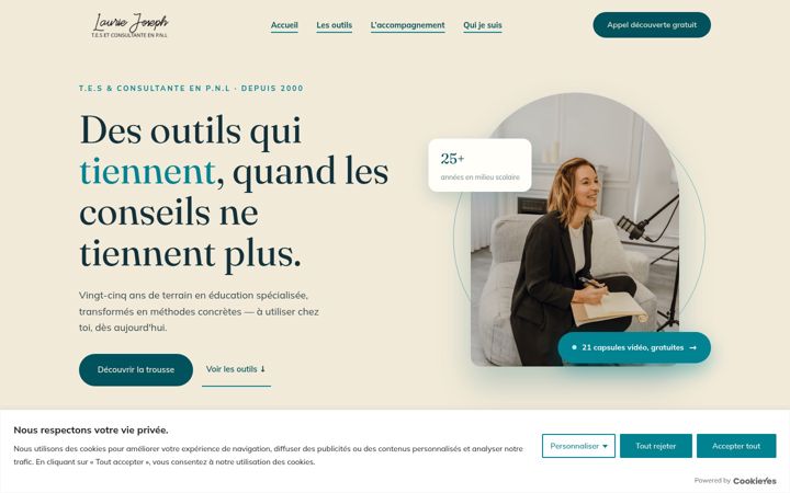 Screenshot of laurie-joseph.com