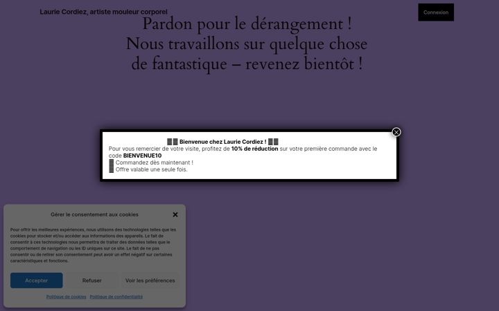 Screenshot of lauriecordiez.com