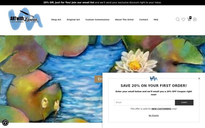 Screenshot of laurierodriguez.com