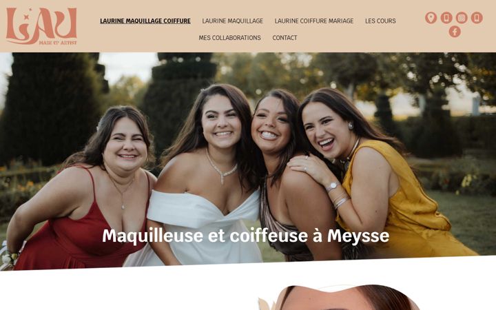 Screenshot of laurine-maquillage.fr