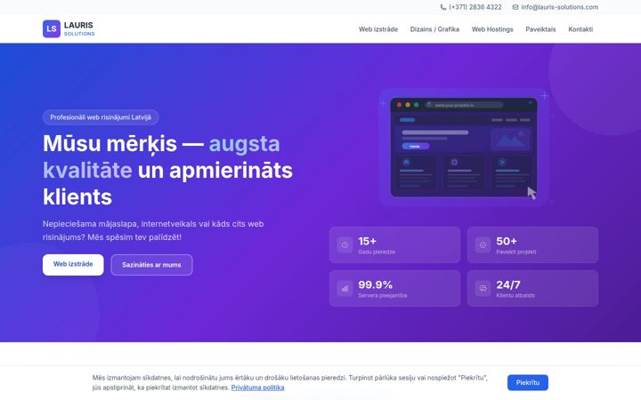 Screenshot of lauris-solutions.com
