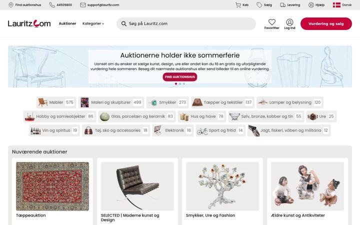 Screenshot of lauritz.com