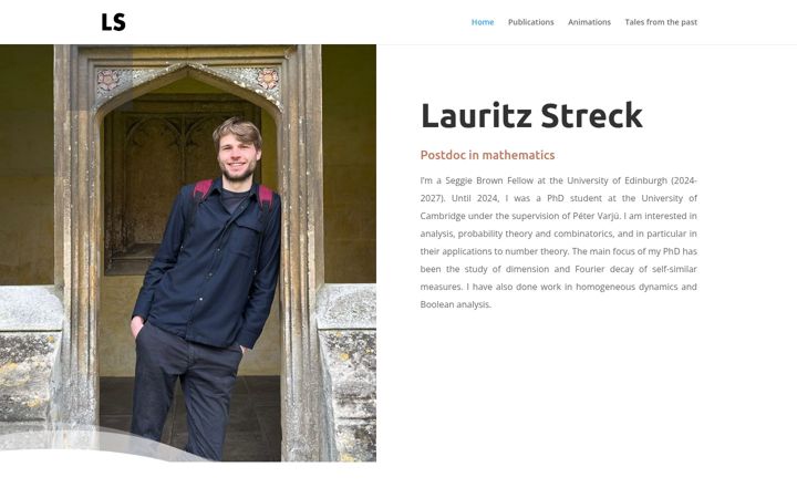 Screenshot of lauritzstreck.com
