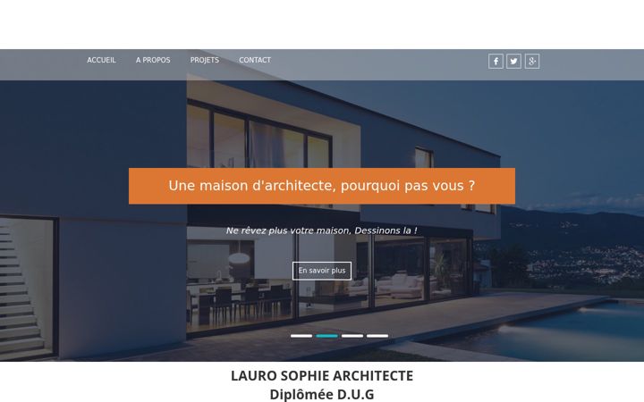Screenshot of lauro-sophie-architecte.com