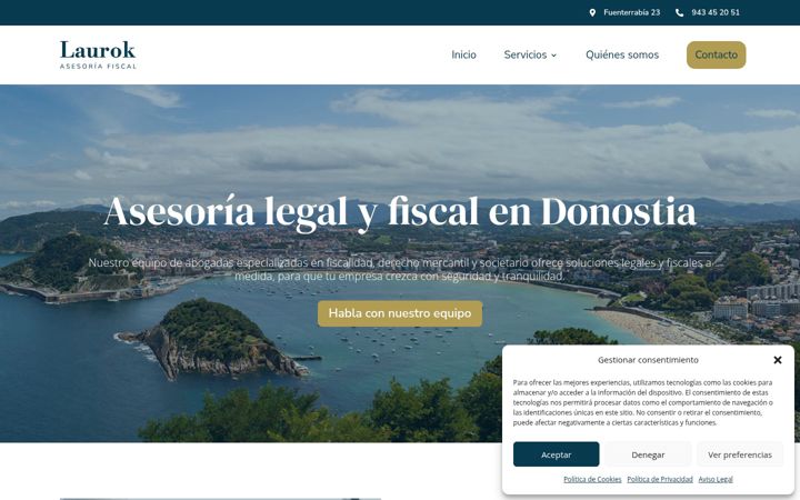 Screenshot of laurokasesores.com