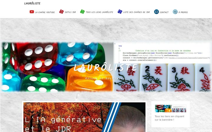 Screenshot of lauroliste.fr