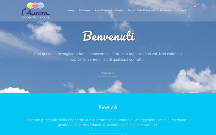 Screenshot of lauroracooperativasociale.org