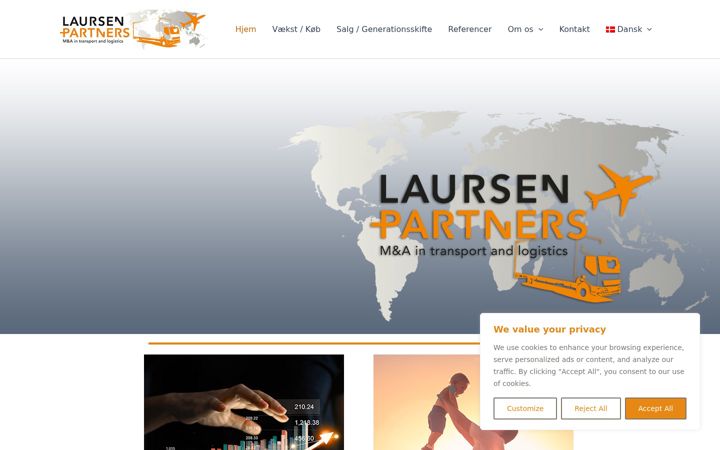Screenshot of laursenpartners.com