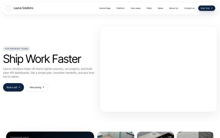 Screenshot of laurussolutions.co.uk