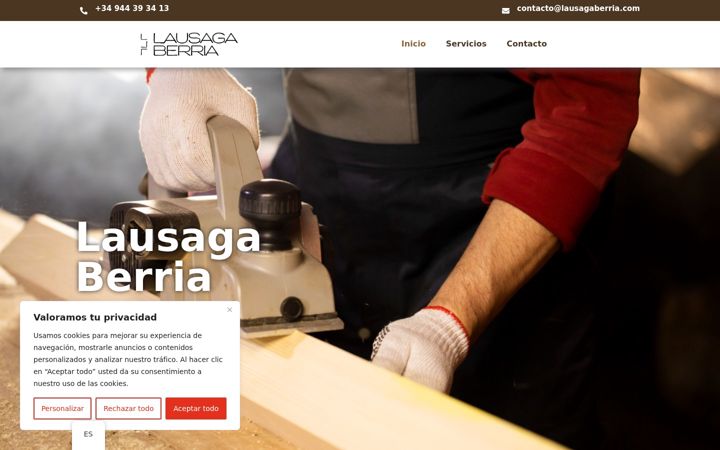 Screenshot of lausagaberria.com
