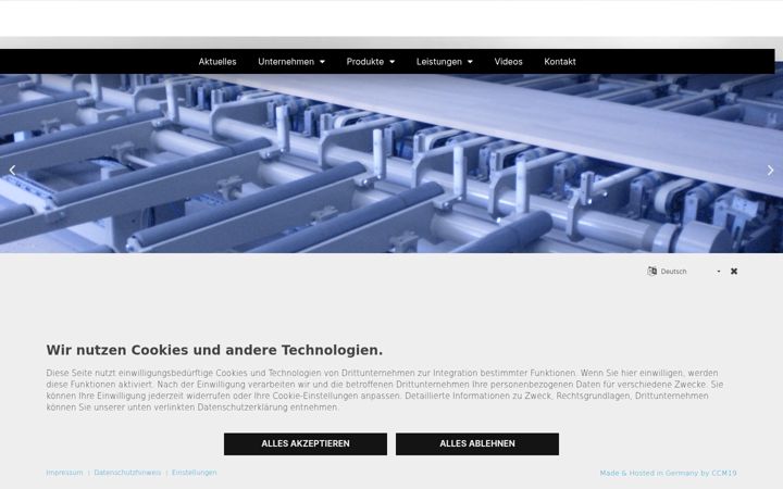 Screenshot of lause-maschinenbau.de
