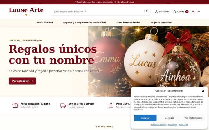 Screenshot of lausearte.com