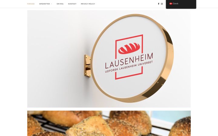 Screenshot of lausenheim.dk