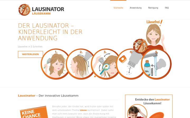 Screenshot of lausinator.de