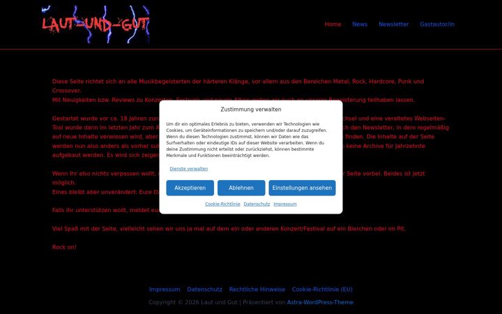 Screenshot of laut-und-gut.com