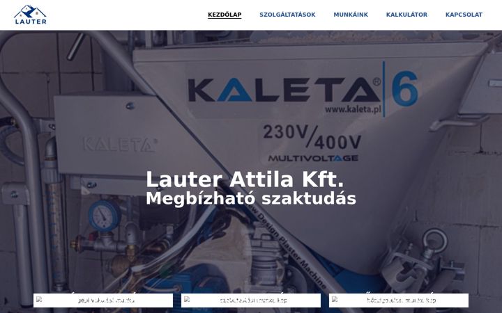 Screenshot of lauter.hu