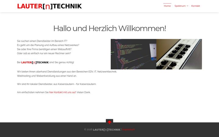 Screenshot of lautertechnik.de