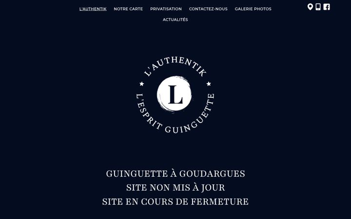 Screenshot of lauthentikguinguette.fr