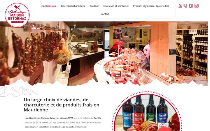 Screenshot of lauthentique-maison-retornaz.fr