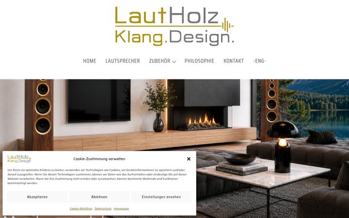 Screenshot of lautholz.de