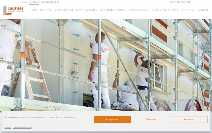 Screenshot of lautner-malerfachbetrieb.de