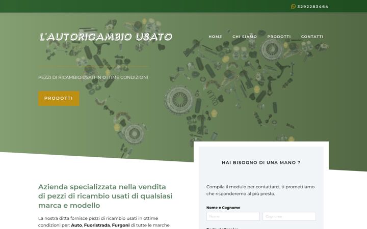 Screenshot of lautoricambiousato.it