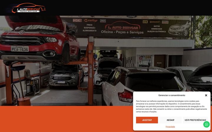 Screenshot of lautoservcar.com.br