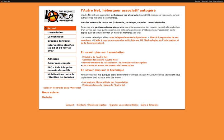 Screenshot of lautre.net