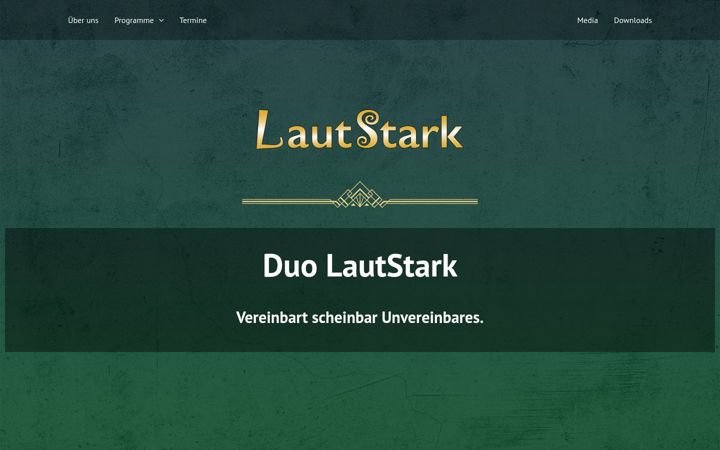 Screenshot of lautstark-musik.de