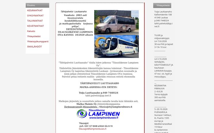 Screenshot of lauttaanaho.com