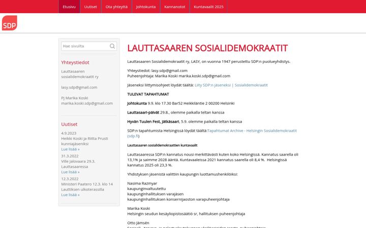 Screenshot of lauttademarit.net