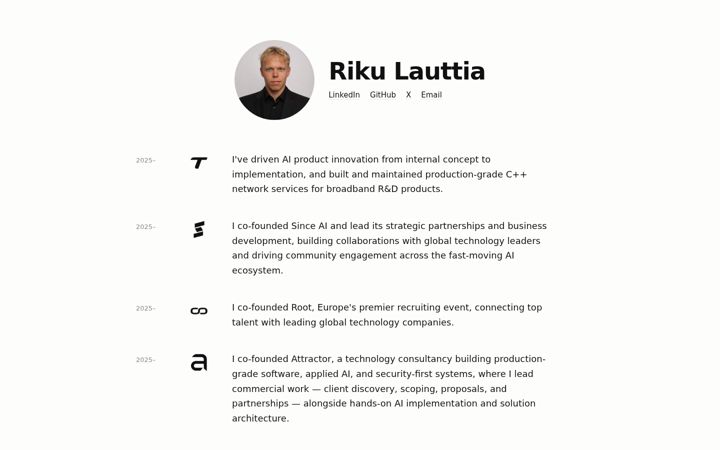 Screenshot of lauttia.com