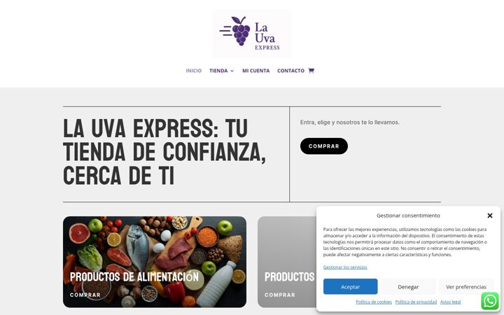 Screenshot of lauvaexpress.com